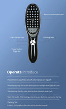Electric Massage Comb with LED and Vibration