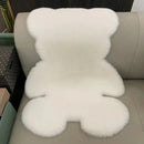Bear Shaped Plush Bedroom Rug