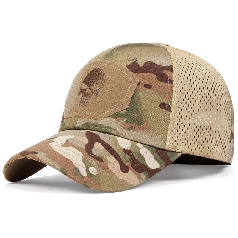 Men's Skull Curved Brim Cap