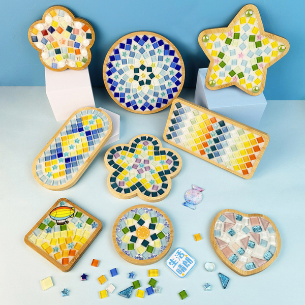 Mosaic and Bamboo Kit with Colorful Pieces