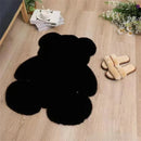 Bear Shaped Plush Bedroom Rug