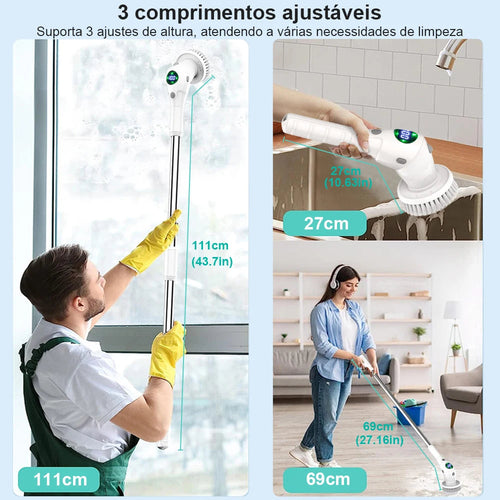8-in-1 Multifunctional Electric Cleaning Brush