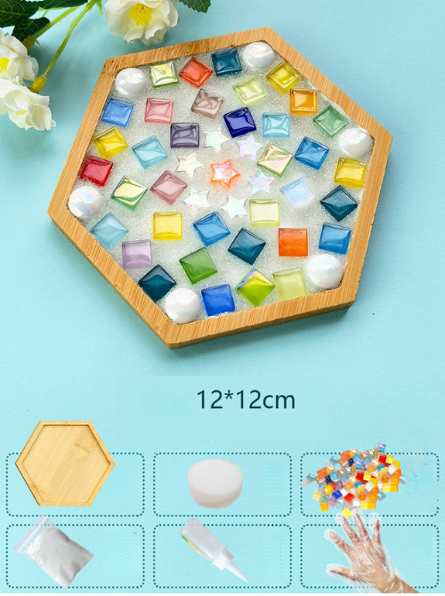 Mosaic and Bamboo Kit with Colorful Pieces