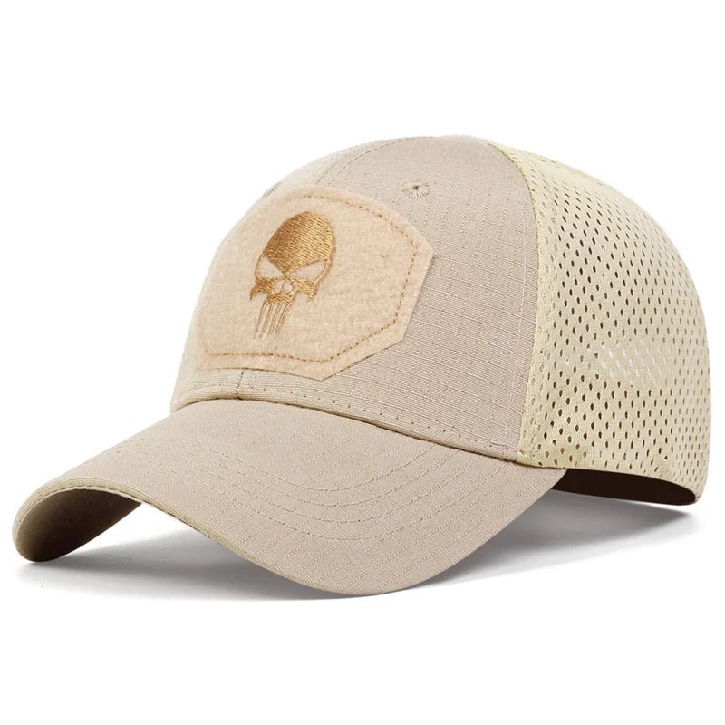 Men's Skull Curved Brim Cap