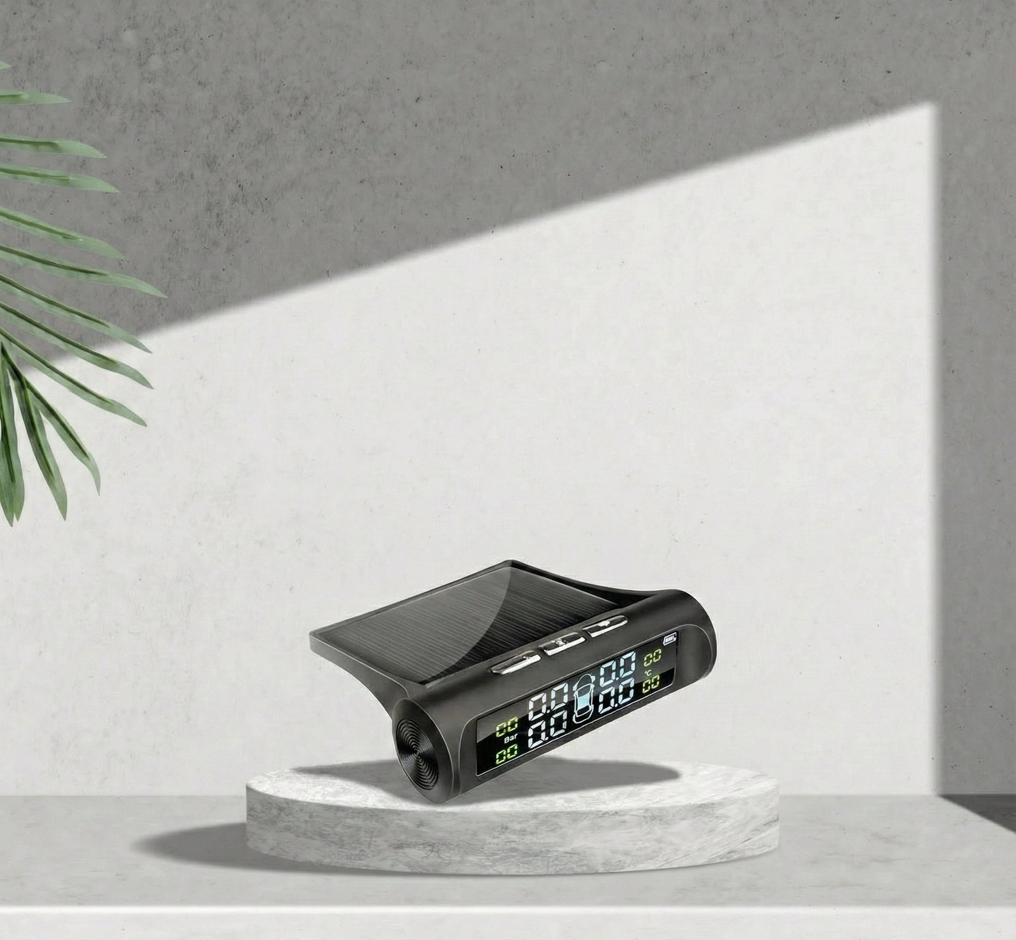 USB Tire Pressure Sensor with Solar Charging