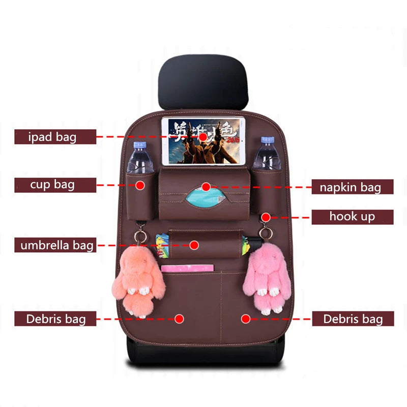 Universal Leather Backseat Organizer