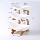 Tabletop Fruit Bowl with Bamboo Stand