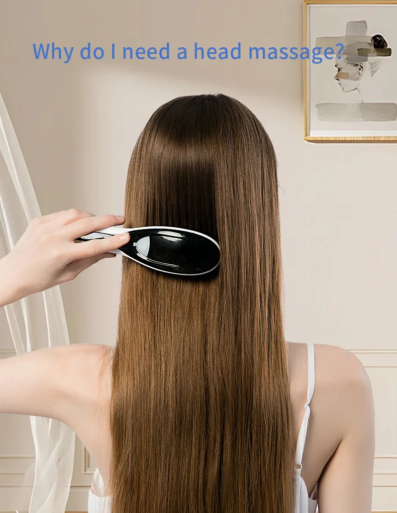 Electric Massage Comb with LED and Vibration
