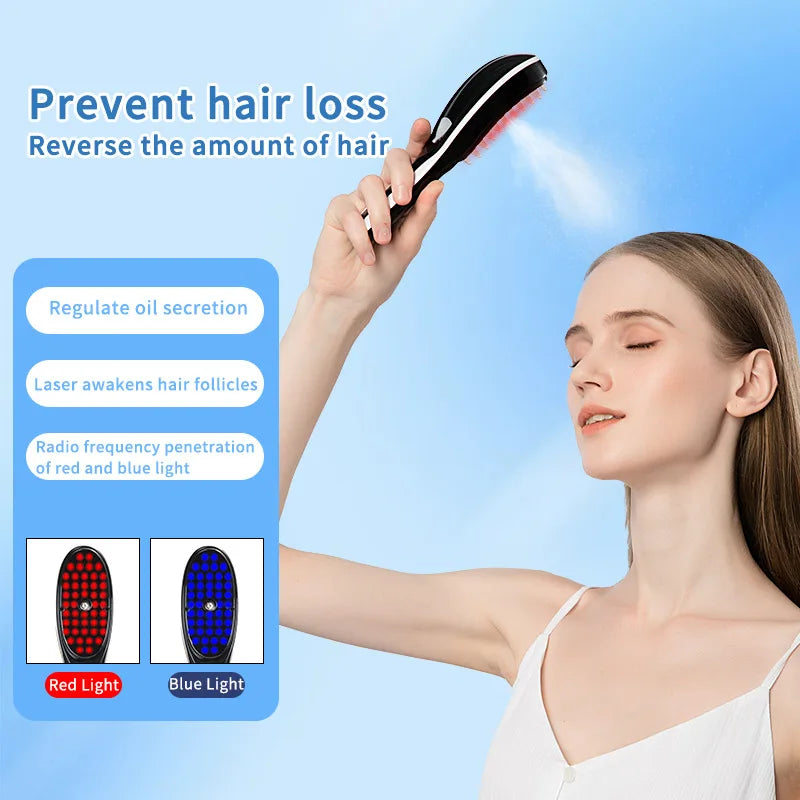 Electric Massage Comb with LED and Vibration