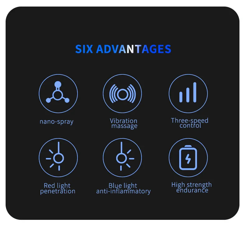 Electric Massage Comb with LED and Vibration