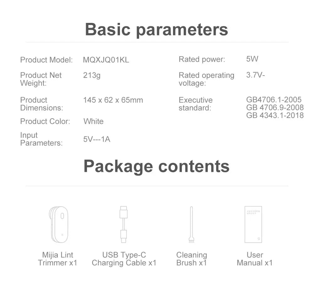 Xiaomi Lint Remover