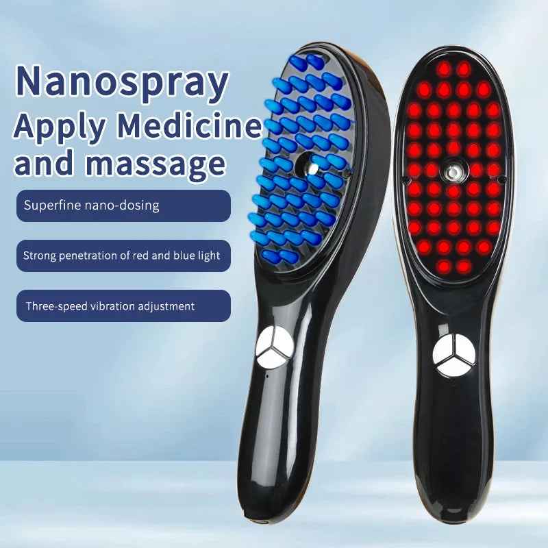 Electric Massage Comb with LED and Vibration
