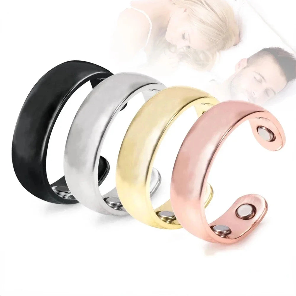 Therapeutic Anti-Snoring Ring with Magnetism