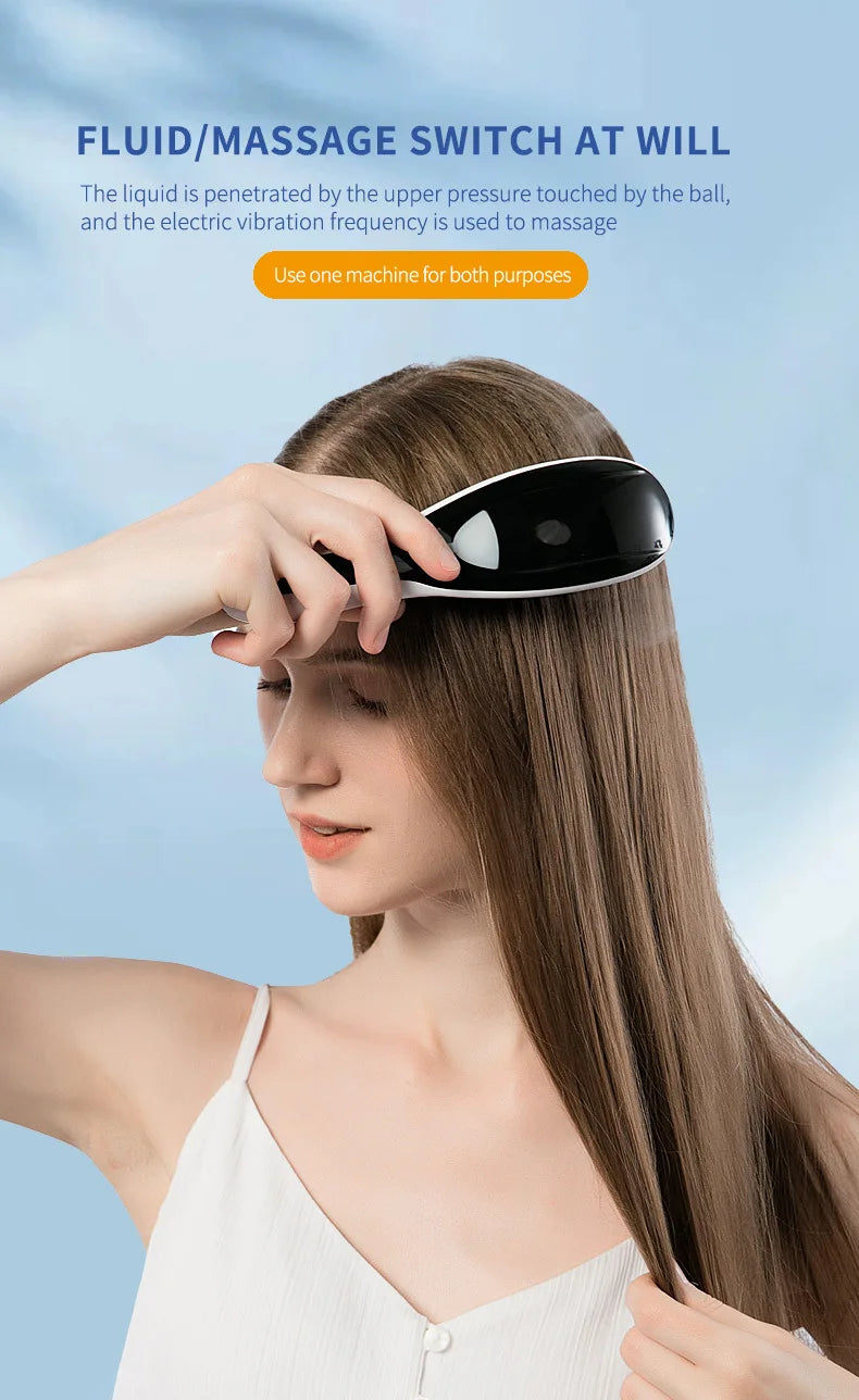Electric Massage Comb with LED and Vibration