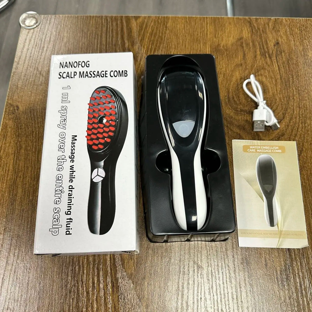 Electric Massage Comb with LED and Vibration