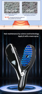 Electric Massage Comb with LED and Vibration