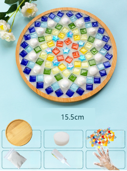 Mosaic and Bamboo Kit with Colorful Pieces
