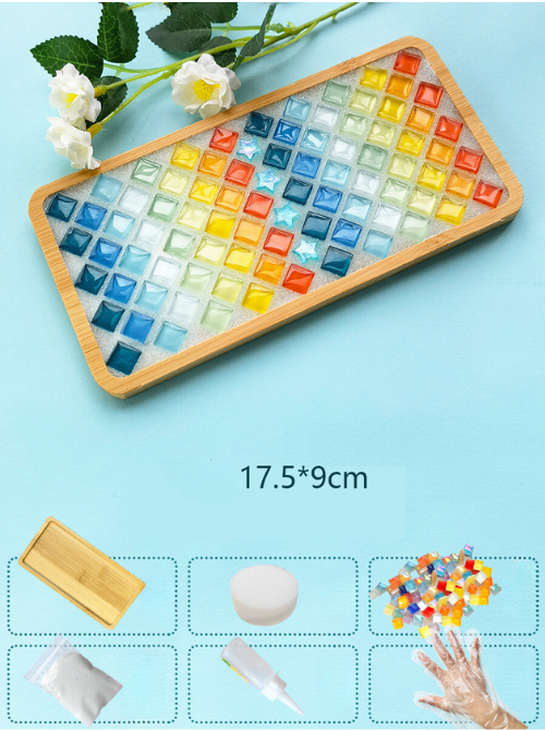 Mosaic and Bamboo Kit with Colorful Pieces