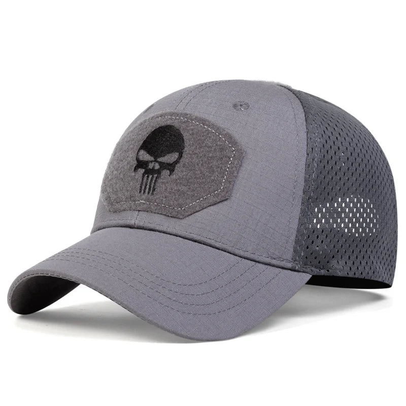 Men's Skull Curved Brim Cap