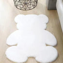 Bear Shaped Plush Bedroom Rug