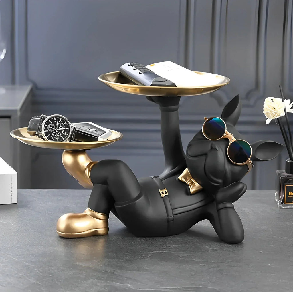 Bulldog Premium Statue Object Organizer