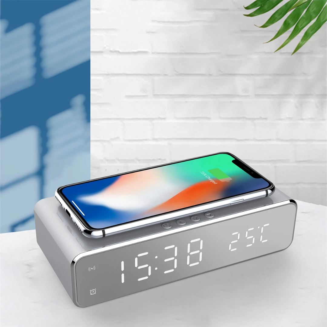 Digital Clock Wireless Cell Phone Charger